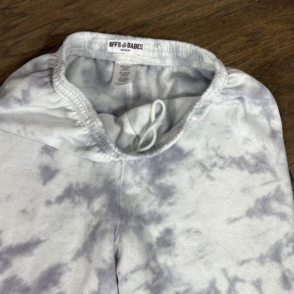 BFFS & BABES Smoke Show Joggers Gray Tie Dye Sz M - Picture 2 of 5